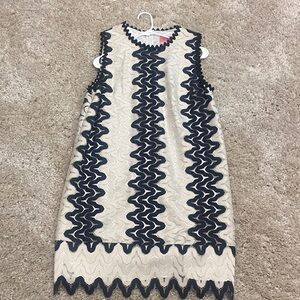 Kate Spade Sleeveless Zigzag Pattern Dress